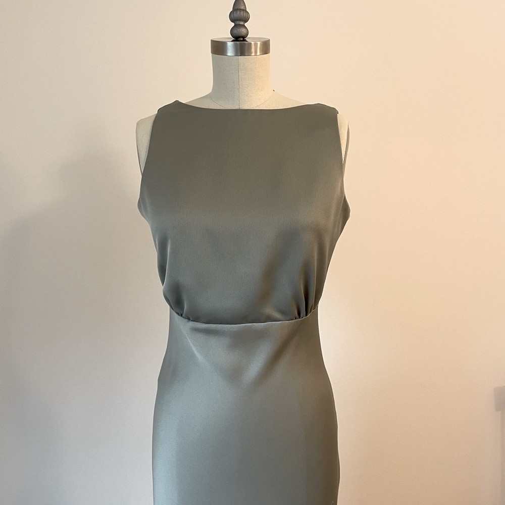 BHLDN beckett satin charmeuse maxi dress